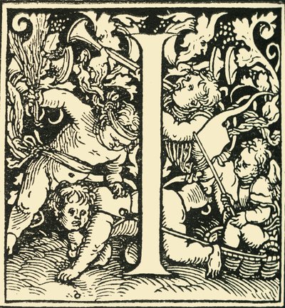 I - Un alfabeto por Hans Weiditz, c1520-1521, 1908 de Hans Weiditz