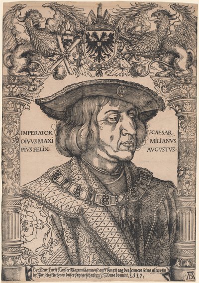 Emperador Maximiliano I de Hans Weiditz, II, after Albrecht Dürer
