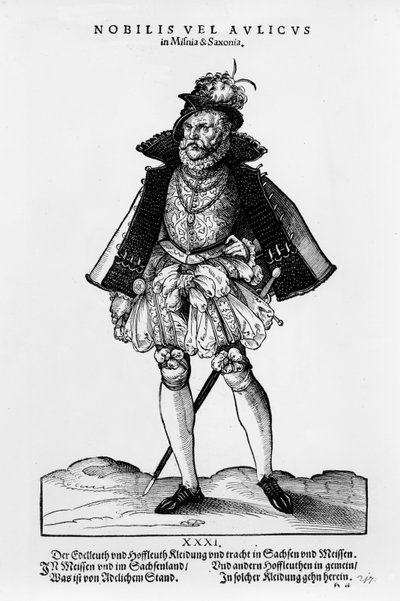 Un noble de Misnia y Sajonia, ilustración de 