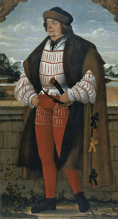 El bufón de la corte conocido como Caballero Christoph de Hans Wertinger von