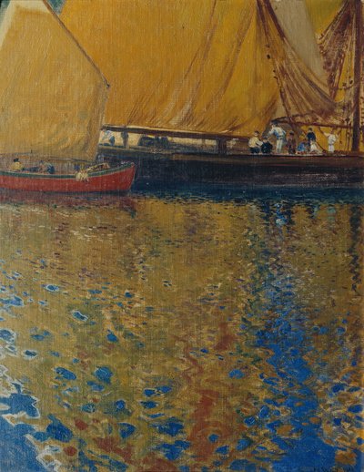 Estado de ánimo matutino en el puerto de Lussin de Hans Wilt