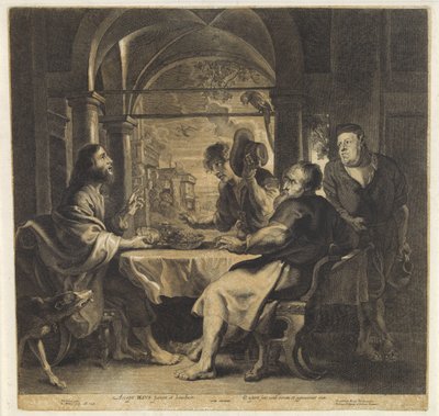 Comida en Emaús de Hans Witdoeck