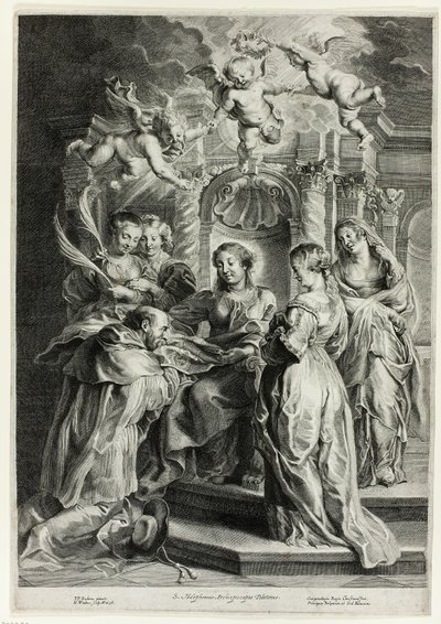 San Ildefonso ante la Virgen de Hans Witdoeck