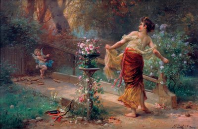 El juego de bolos de Cupido de Hans Zatzka