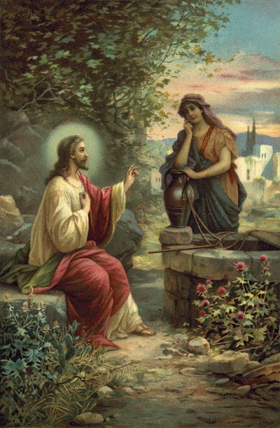 Cristo y la Mujer de Samaria de Hans Zatzka