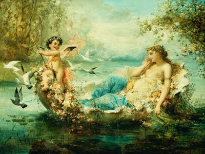Venus y Cupido de Hans Zatzka