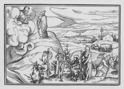 Ciertas leyes morales y ceremoniales ordenadas por Dios, Levítico XIX, 1, 2 de Hans after Holbein the Younger