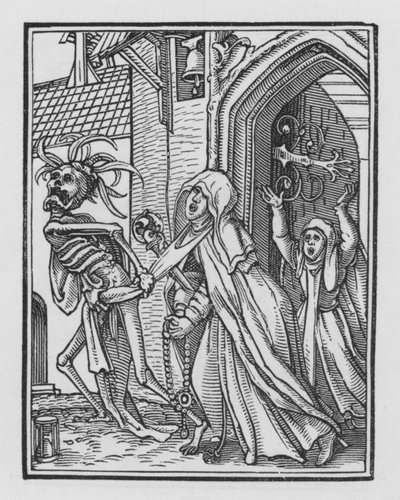 La danza de la muerte: La Abadesa de Hans after Holbein the Younger