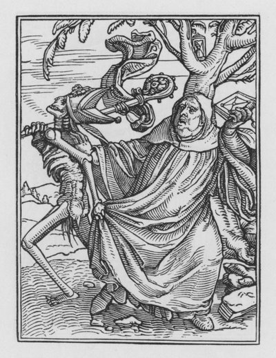 La danza de la muerte: El Abad de Hans after Holbein the Younger