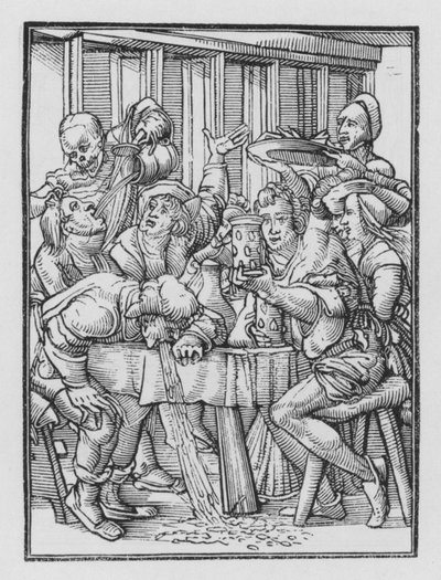 La danza de la muerte: Los Borrachos de Hans after Holbein the Younger