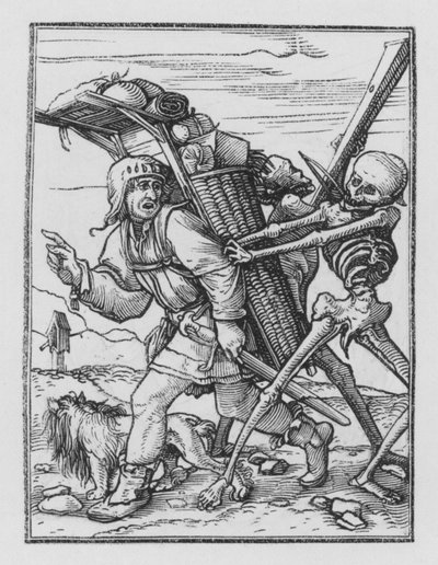 La danza de la muerte: El Vendedor Ambulante de Hans after Holbein the Younger