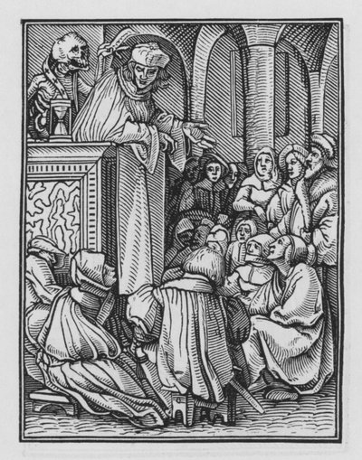 La danza de la muerte: El Predicador de Hans after Holbein the Younger