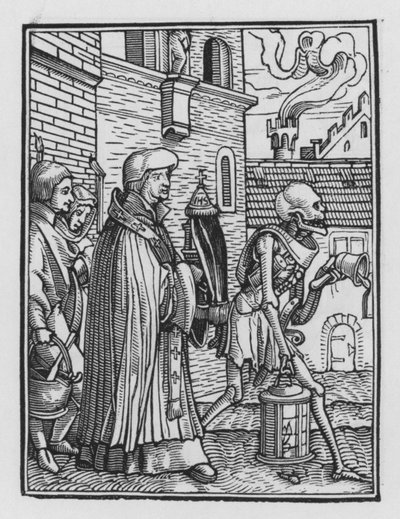 La danza de la muerte: El Sacerdote de Hans after Holbein the Younger