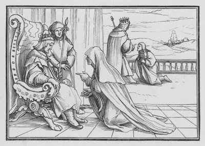 El ardid de Joab para traer a Absalón, 2 Samuel XIV, 4 de Hans after Holbein the Younger