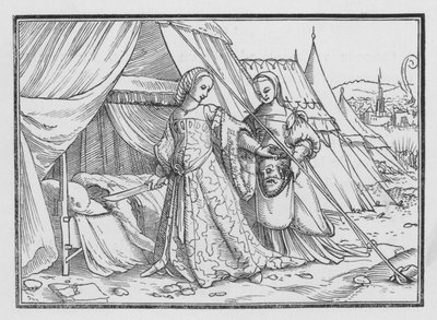Judith corta la cabeza de Holofernes, Judith XIII, 8 de Hans after Holbein the Younger