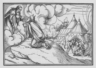 Moisés consagra a Aarón y a sus hijos, Levítico VIII, 1-3 de Hans after Holbein the Younger