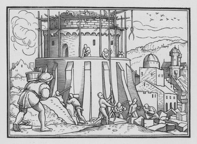 La torre de Babel, Génesis XI, 4 de Hans after Holbein the Younger