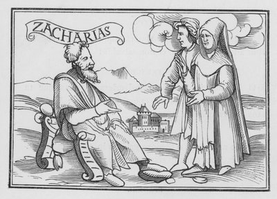 Zacarías exhorta al arrepentimiento, Zacarías I, 3 de Hans after Holbein the Younger