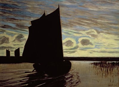 Barca en el río Hamme de Hans am Ende