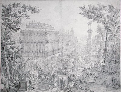 El Mausoleo de Halicarnaso de Hans or Jan Vredeman de Vries