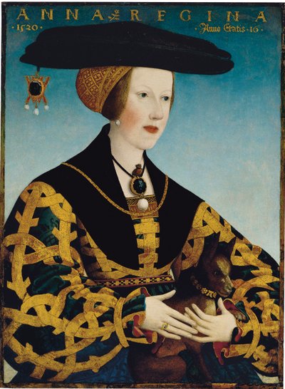 Retrato de la reina Ana de Hungría de Hans or Johan Maler