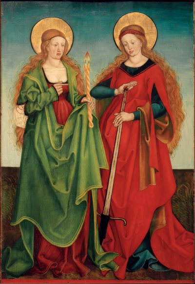 Las santas Genoveva y Lucía de Hans und Jakob Strüb