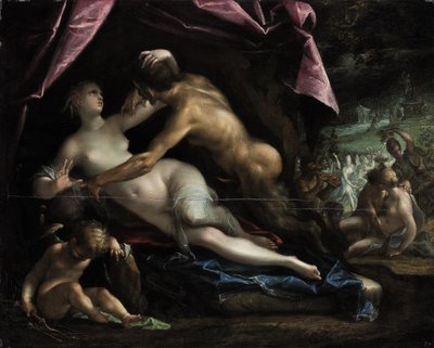 Pan y Selene de Hans von Aachen