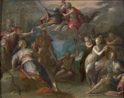 El asombro de los dioses, 1590s de Hans von Aachen