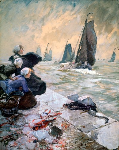 La esposa del pescador, 1896 de Hans von Bartels