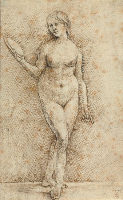 Desnudo con espejo (Vanitas) de Hans von Kulmbach