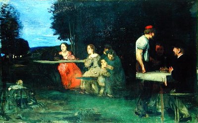 Una escena romana de Hans von Marées