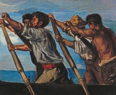 Los remeros. 1873 de Hans von Marées