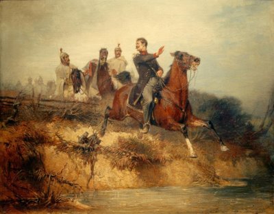 Escena de las guerras de independencia de Hans von Marées