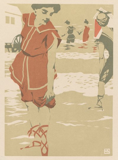Bañistas, c. 1900 de Hans von Newmann