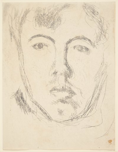Autorretrato. Cabeza de frente de Harald Giersing
