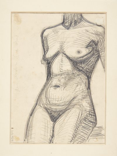 Torso de modelo femenina de Harald Giersing