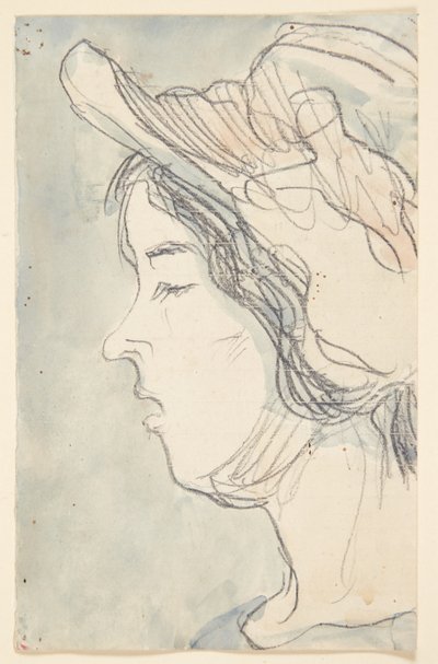 Joven con sombrero, perfil izquierdo de Harald Giersing