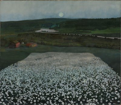 Pradera de flores en el norte de Harald Oscar Sohlberg