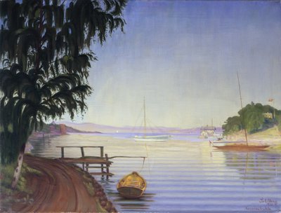 Desde la bahía de Nærsnes de Harald Oscar Sohlberg