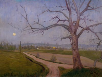 Tarde de primavera en Vestre Aker de Harald Oscar Sohlberg