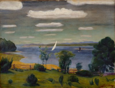 Día de verano en Viksfjorden, Larvik de Harald Oscar Sohlberg