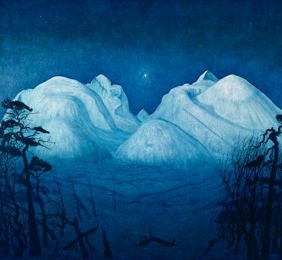 Noche de invierno en Rondane de Harald Oscar Sohlberg
