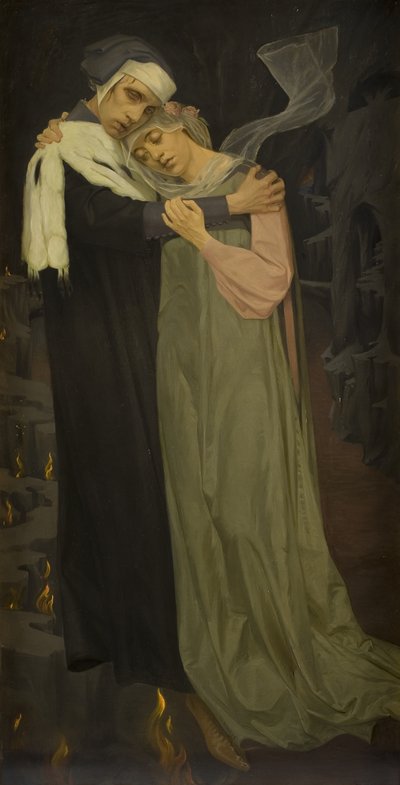 Paolo y Francesca de Harald Slott Møller