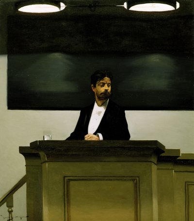 Georg Brandes (1842-1927) en la Universidad de Copenhague, 1889 de Harald Slott Moller
