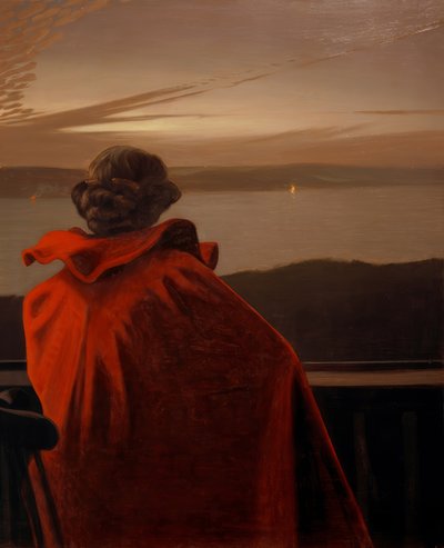 Noche de San Juan en el fiordo de Vejle de Harald Slott Moller