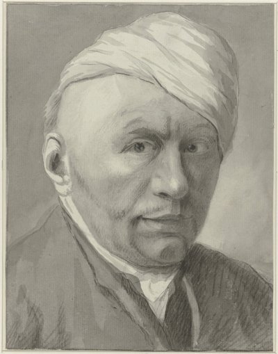 Autorretrato del ilustrador Harmanus van Tuylen, con gorra de Harmanus Tuylen