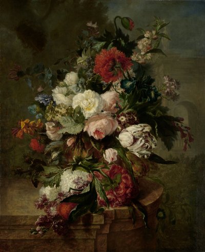 Naturaleza muerta con flores de Harmanus Uppink