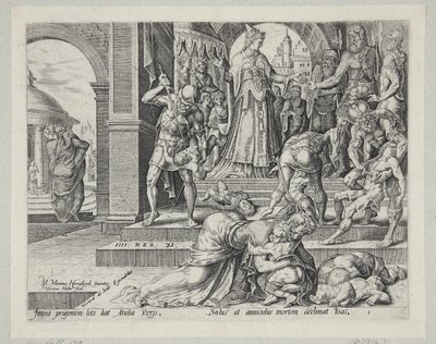 Atalía destruyendo la progenie real de Harmen Jansz. Muller