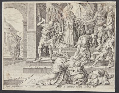 Atalía destruyendo la progenie real de Harmen Jansz. Muller