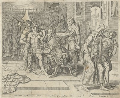 Circuncisión de Siquem Historia de Dina y Siquem (título de la serie) de Harmen Jansz Muller